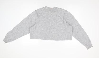 Slazenger Womens Grey Polyester Pullover Sweatshirt Size L Pullover