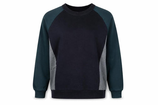 Zara Womens Blue Cotton Pullover Sweatshirt Size L Pullover