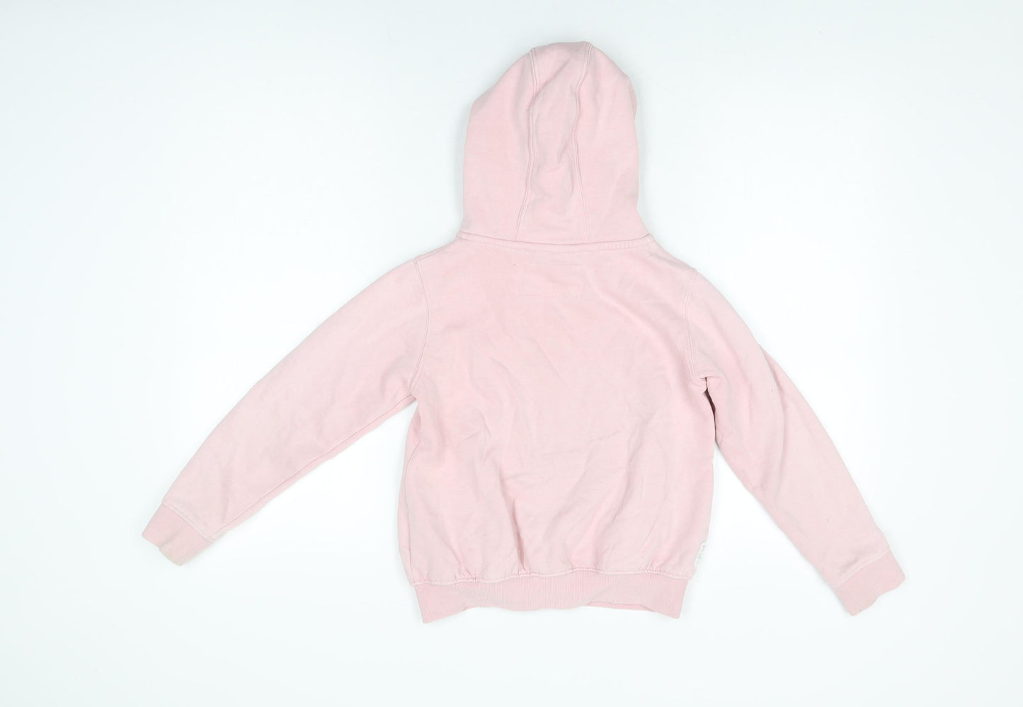 NEXT Girls Pink Cotton Full Zip Hoodie Size 9 Years Zip