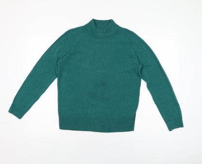 Womens UK Size 12 Marks and Spencer Green Basic T-Shirt