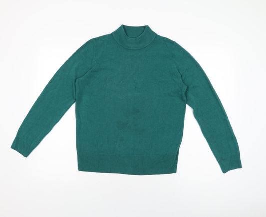 Womens UK Size 12 Marks and Spencer Green Basic T-Shirt
