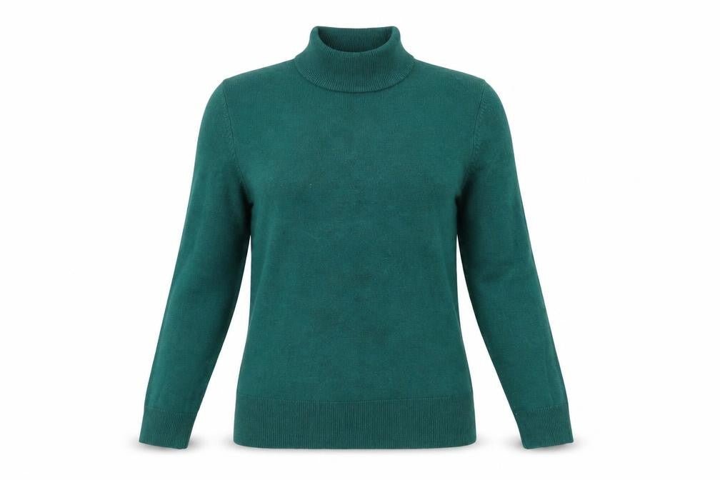Womens UK Size 12 Marks and Spencer Green Basic T-Shirt