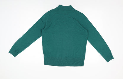 Womens UK Size 12 Marks and Spencer Green Basic T-Shirt