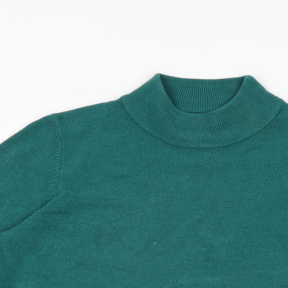 Womens UK Size 12 Marks and Spencer Green Basic T-Shirt