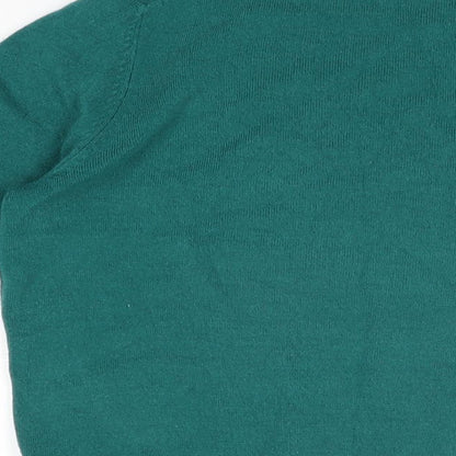 Womens UK Size 12 Marks and Spencer Green Basic T-Shirt