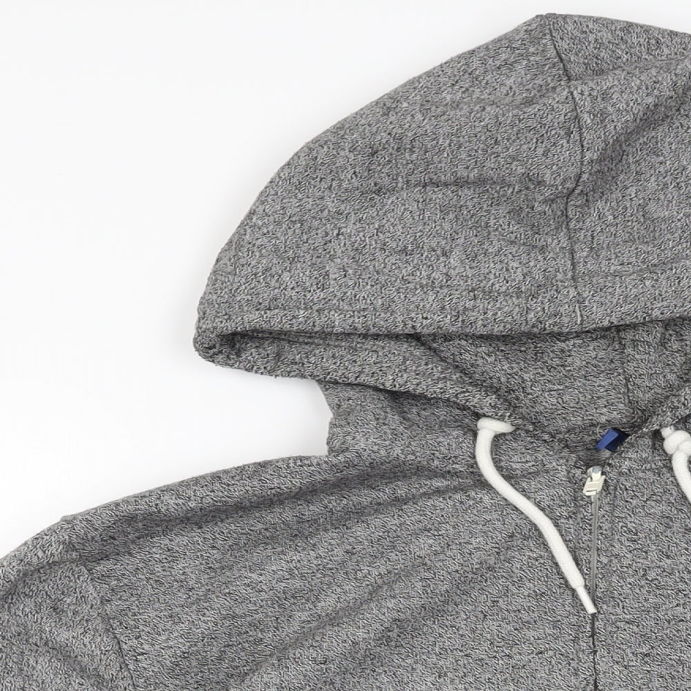 Mens UK Size M H&M Grey Full Zip Hoodie