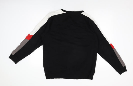 Mens UK Size XL Beck & Hersey Black Pullover Sweatshirt