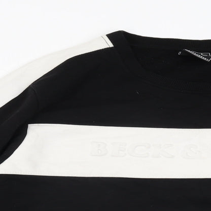 Mens UK Size XL Beck & Hersey Black Pullover Sweatshirt
