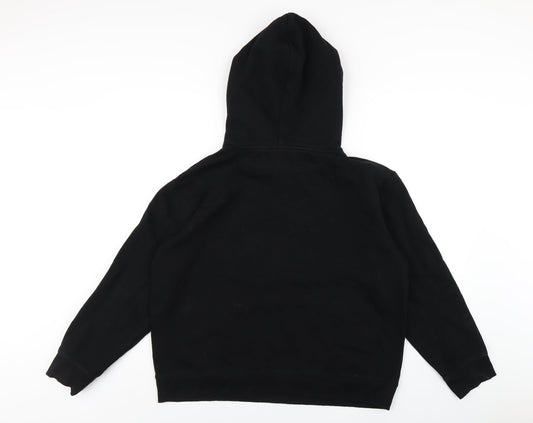 H&M Womens Black Cotton Pullover Hoodie Size M Pullover