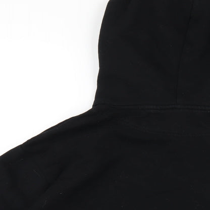 H&M Womens Black Cotton Pullover Hoodie Size M Pullover