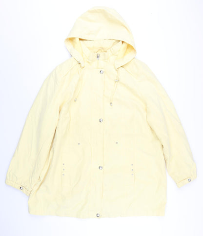 Womens UK Size L Bonmarché Yellow Rain Coat