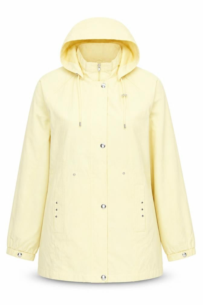 Womens UK Size L Bonmarché Yellow Rain Coat