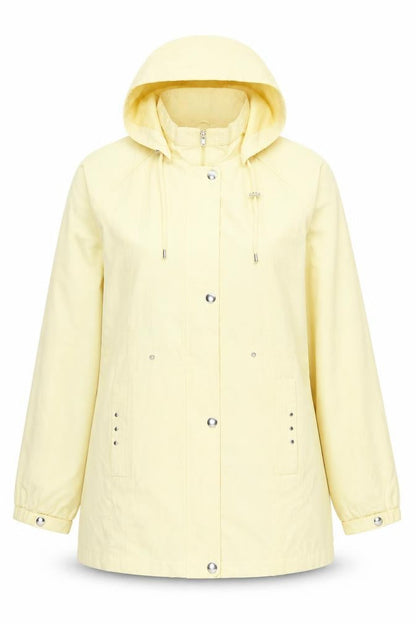 Womens UK Size L Bonmarché Yellow Rain Coat