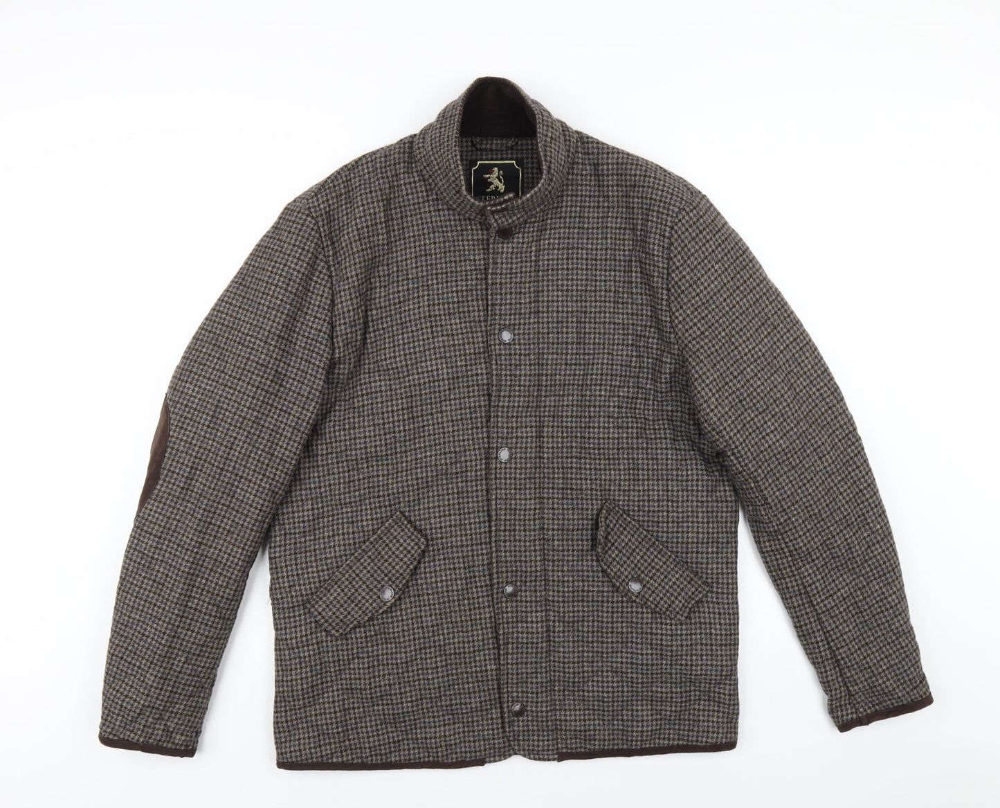 Mens UK Size S Sterling Brown Quilted Coat