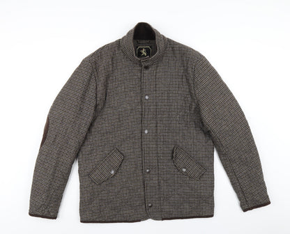 Mens UK Size S Sterling Brown Quilted Coat