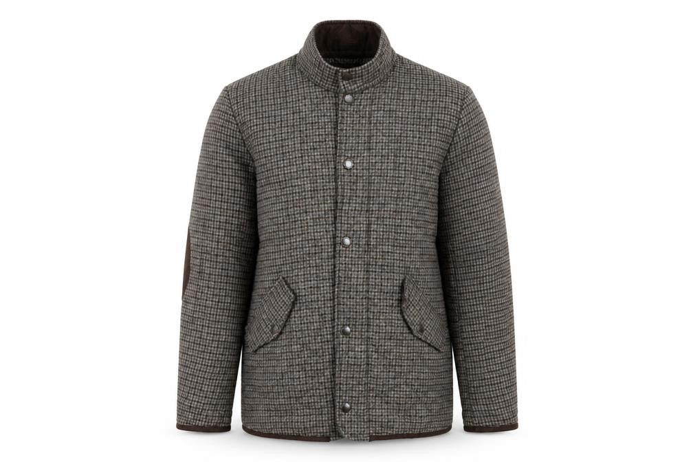 Mens UK Size S Sterling Brown Quilted Coat