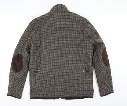 Mens UK Size S Sterling Brown Quilted Coat