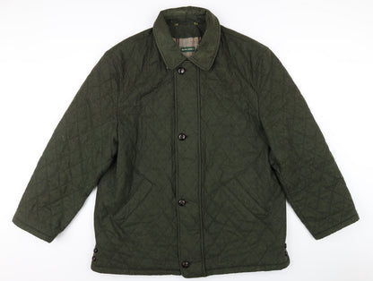 Mens UK Size XL Rowlands Green Quilted Coat