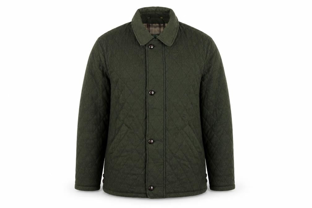 Mens UK Size XL Rowlands Green Quilted Coat