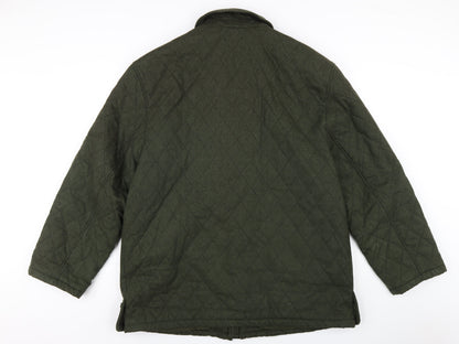 Mens UK Size XL Rowlands Green Quilted Coat