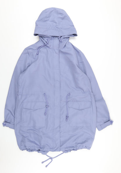 Womens UK Size 14 Maine Blue Rain Coat