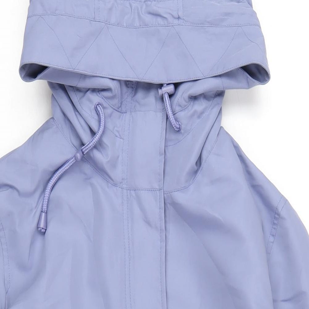Womens UK Size 14 Maine Blue Rain Coat