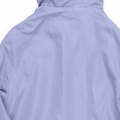 Womens UK Size 14 Maine Blue Rain Coat