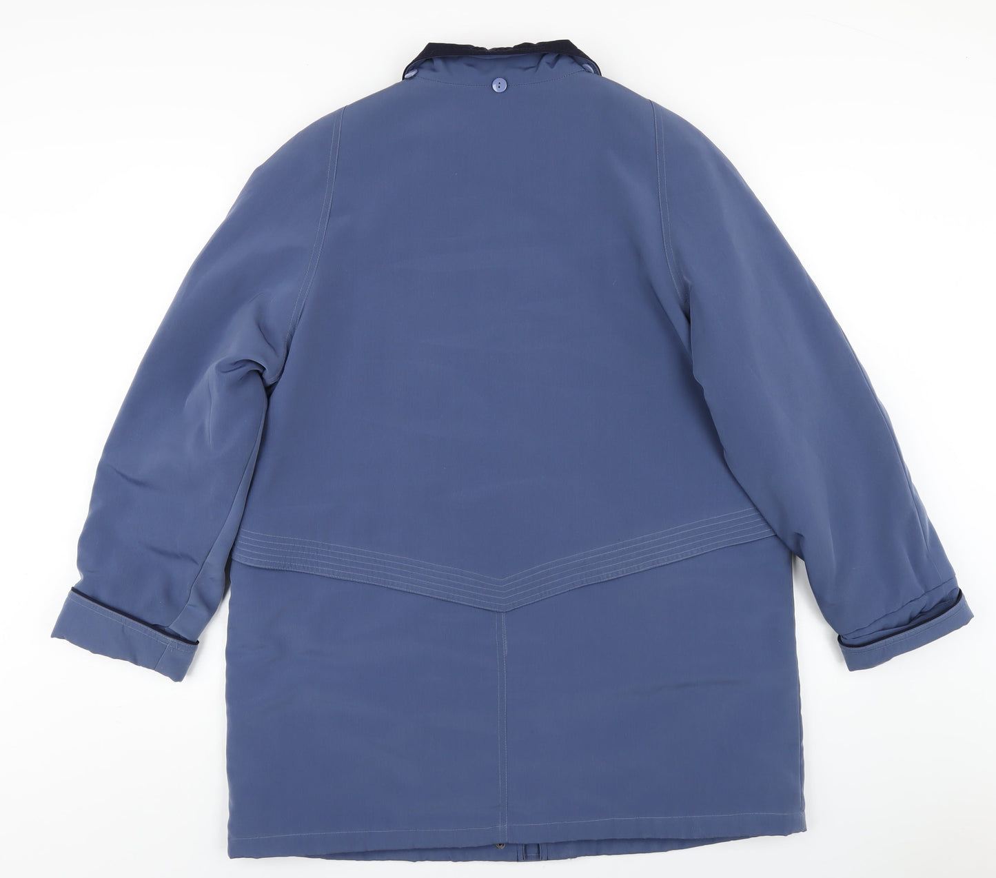 Womens UK Size 16 EWM Blue Rain Coat