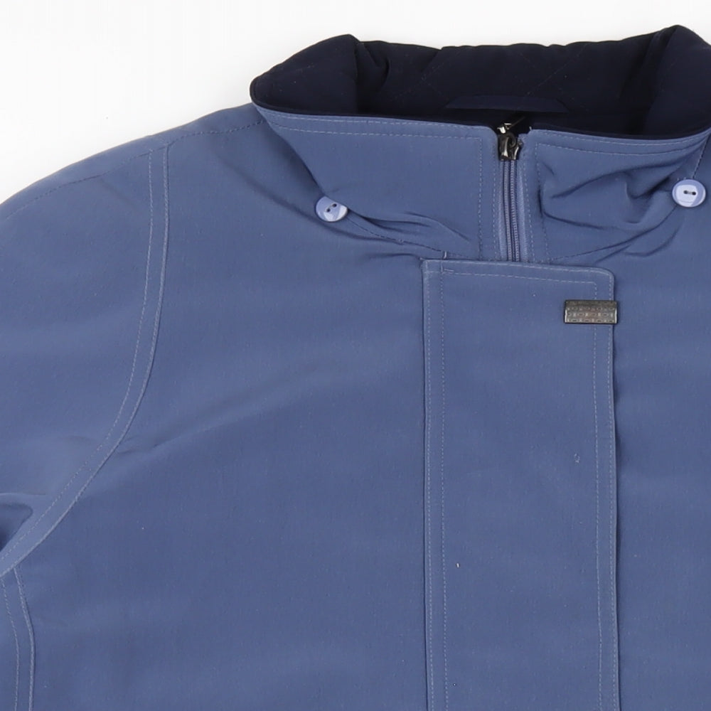 Womens UK Size 16 EWM Blue Rain Coat