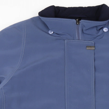 Womens UK Size 16 EWM Blue Rain Coat
