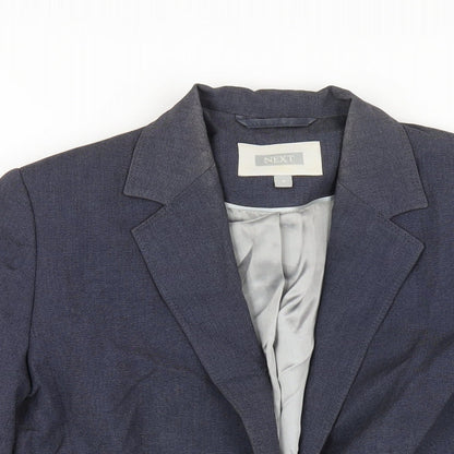 Next Level Womens Blue Polyester Jacket Blazer Size 8