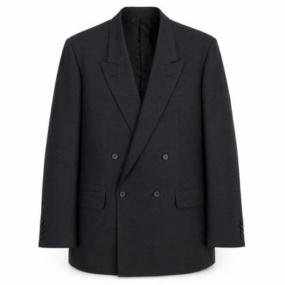 Lavel Mens Grey Wool Jacket Blazer Size 46 Regular