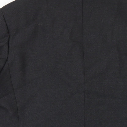 Lavel Mens Grey Wool Jacket Blazer Size 46 Regular
