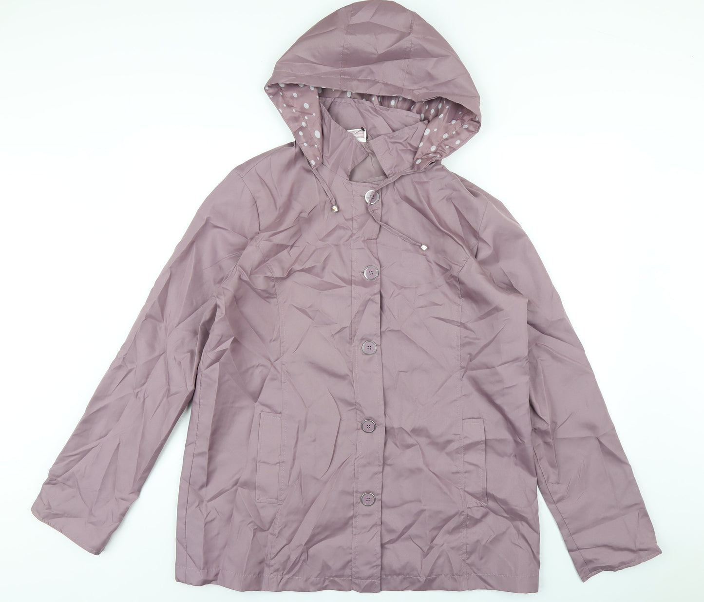 Womens UK Size 14 Anne De Lancay Purple Rain Coat