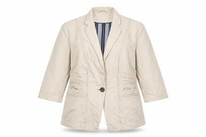 Womens UK Size 16 Autograph Regular Beige Blazer