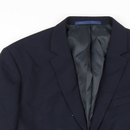 Mens UK Size 40 Topman Regular Blue Suit Jacket