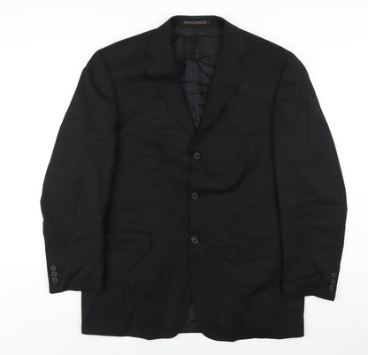 Mens UK Size 42 Marks and Spencer Regular Black Suit Jacket