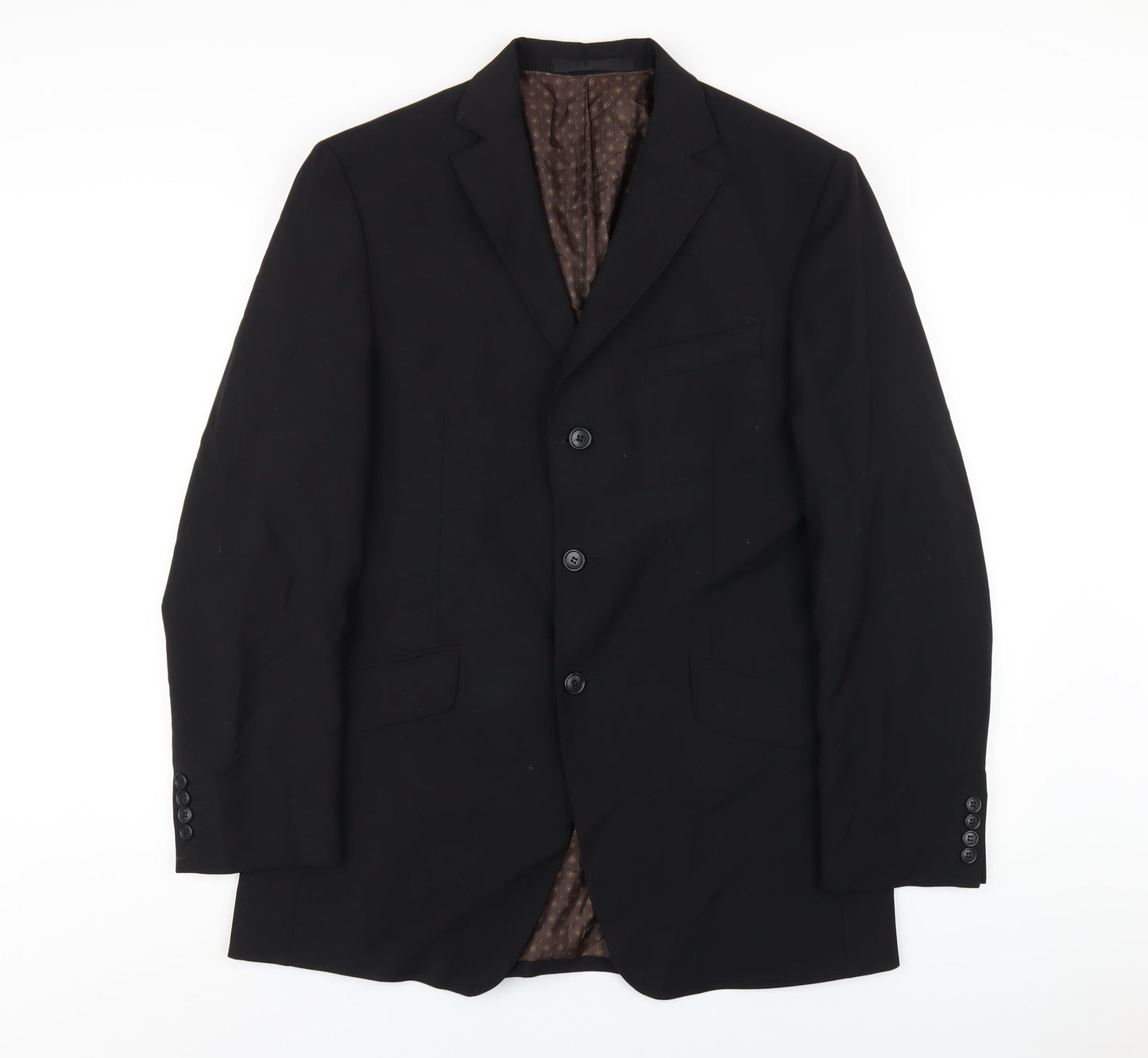 Mens UK Size 40 Marks and Spencer Regular Black Suit Jacket