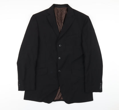 Mens UK Size 40 Marks and Spencer Regular Black Suit Jacket