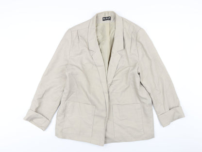 Womens UK Size 14 Miss Smith Regular Beige Blazer