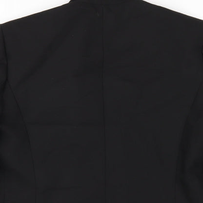 Mango Womens Black Polyester Jacket Blazer Size S