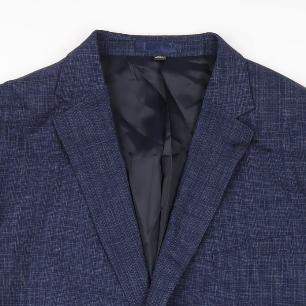Mens UK Size 48 Marks and Spencer Regular Blue Suit Jacket