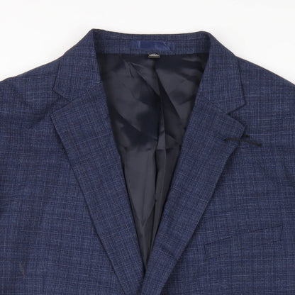 Mens UK Size 48 Marks and Spencer Regular Blue Suit Jacket