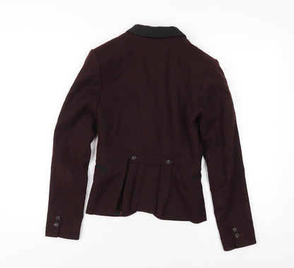 Womens UK Size 4 H&M Red Jacket