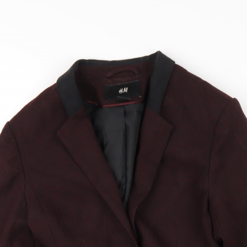 Womens UK Size 4 H&M Red Jacket