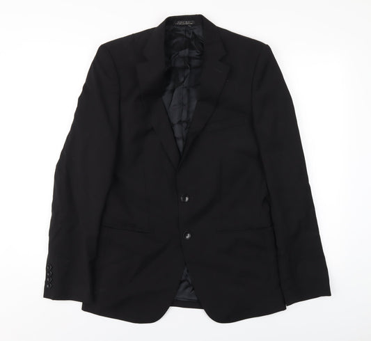 Mens UK Size 38 Zara Regular Black Suit Jacket