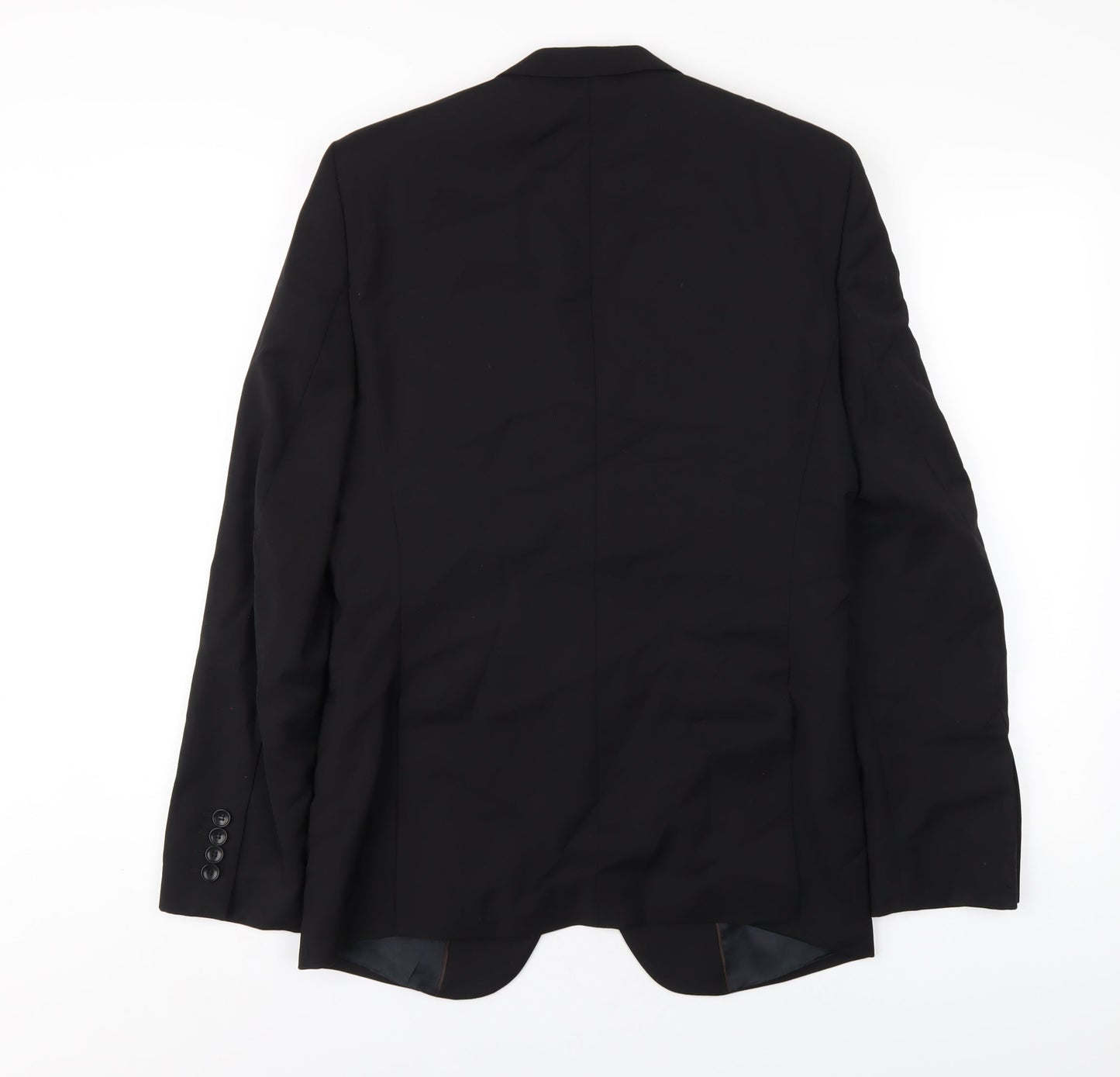Mens UK Size 38 Zara Regular Black Suit Jacket