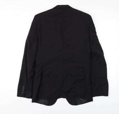 Mens UK Size 38 Zara Regular Black Suit Jacket