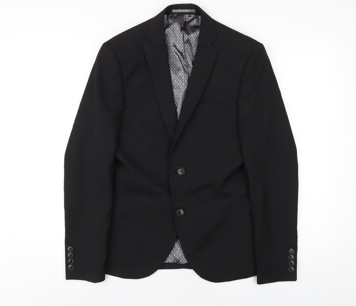 Mens UK Size 34 NEXT Regular Black Suit Jacket