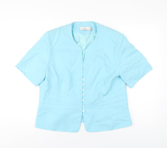 Country Casuals Womens Blue Jacket Size 16 Button